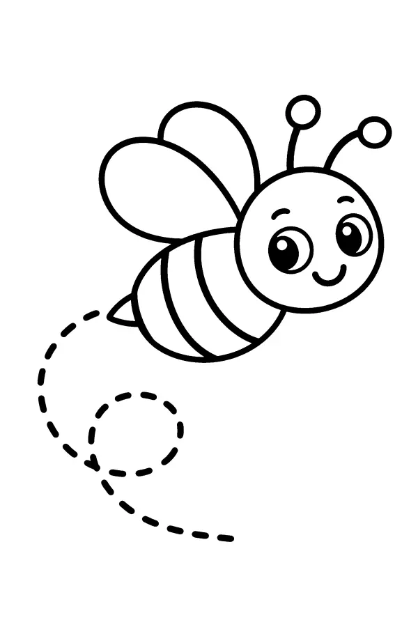 Bee With Trail