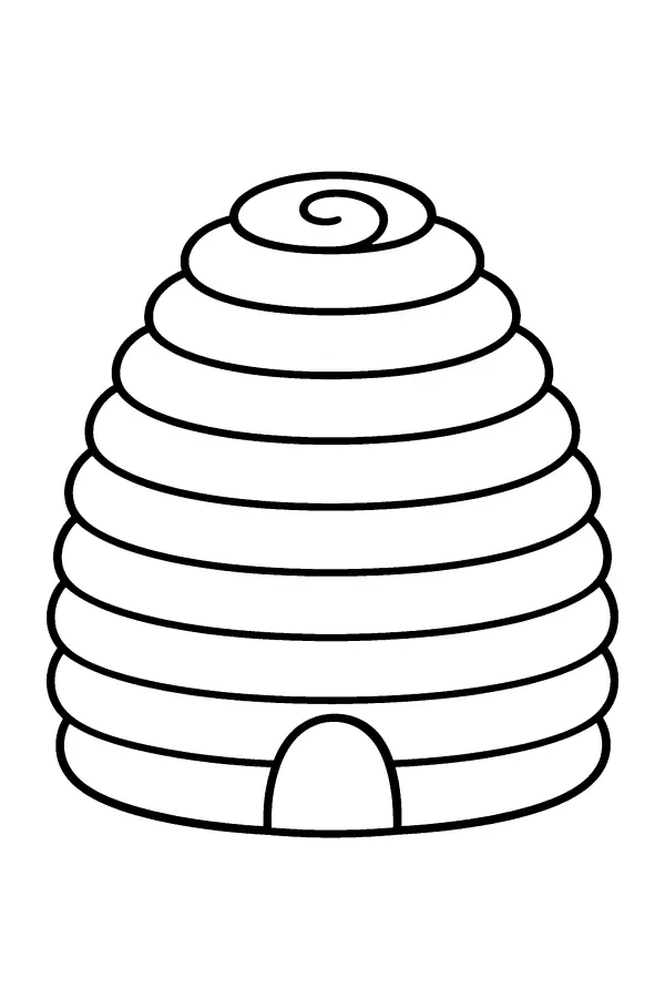 Coiled Straw Hive