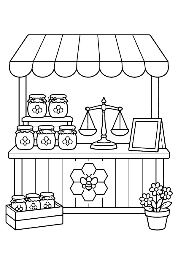 Honey Market Stall