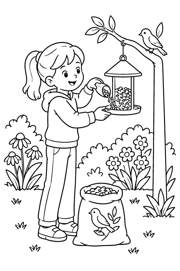 Garden Bird Feeding