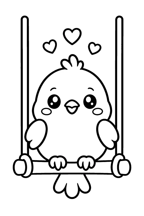 Heart Swing Bird