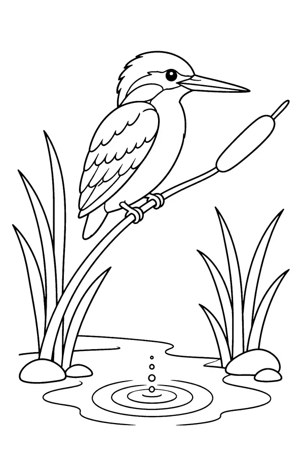 Kingfisher Reed Perch