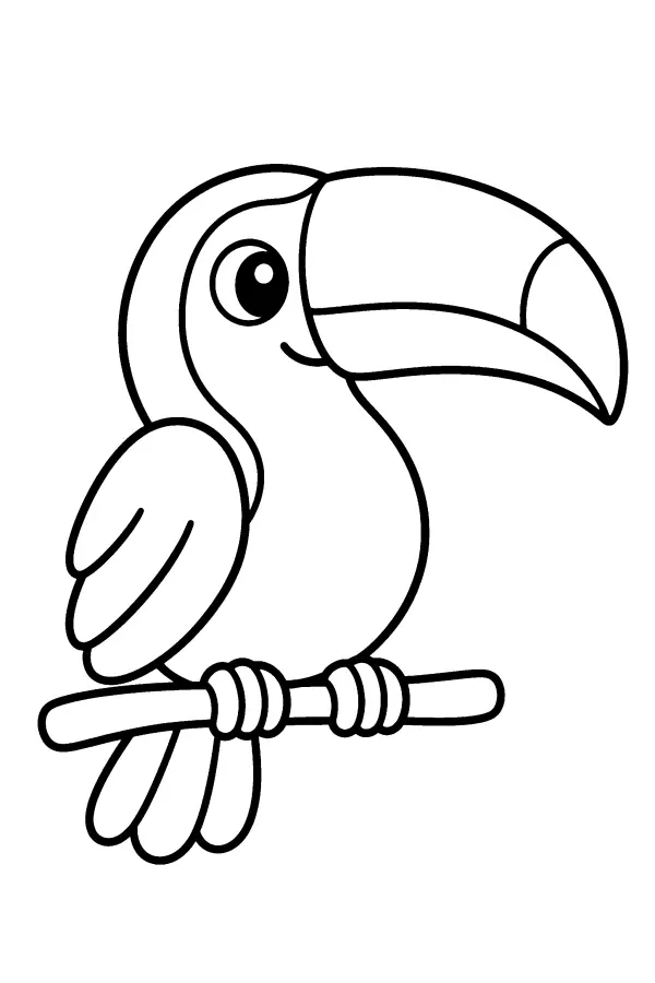 Perched Toucan