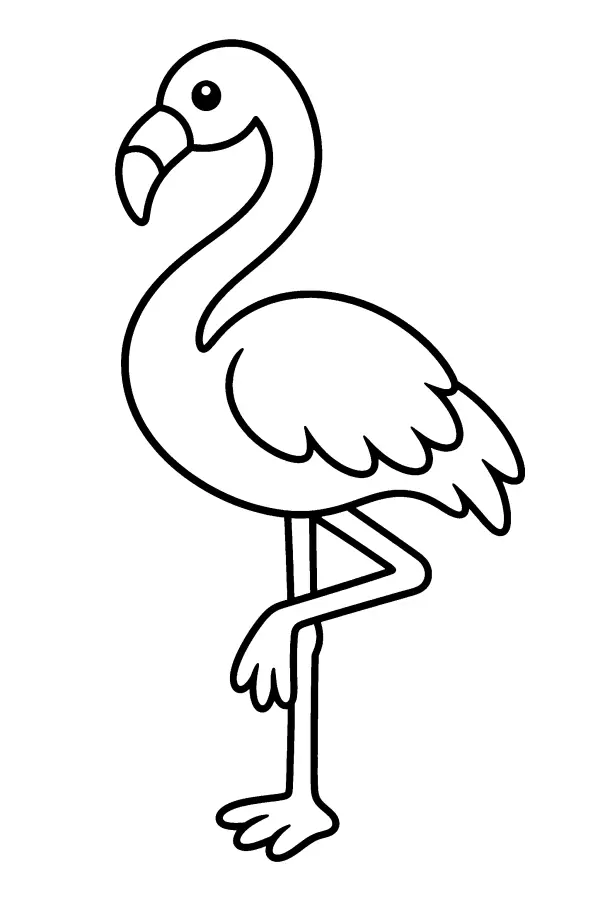 Standing Flamingo
