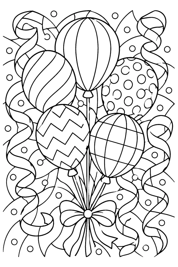 Balloon Ribbon Panel