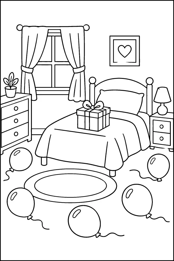 Birthday Bedroom Morning