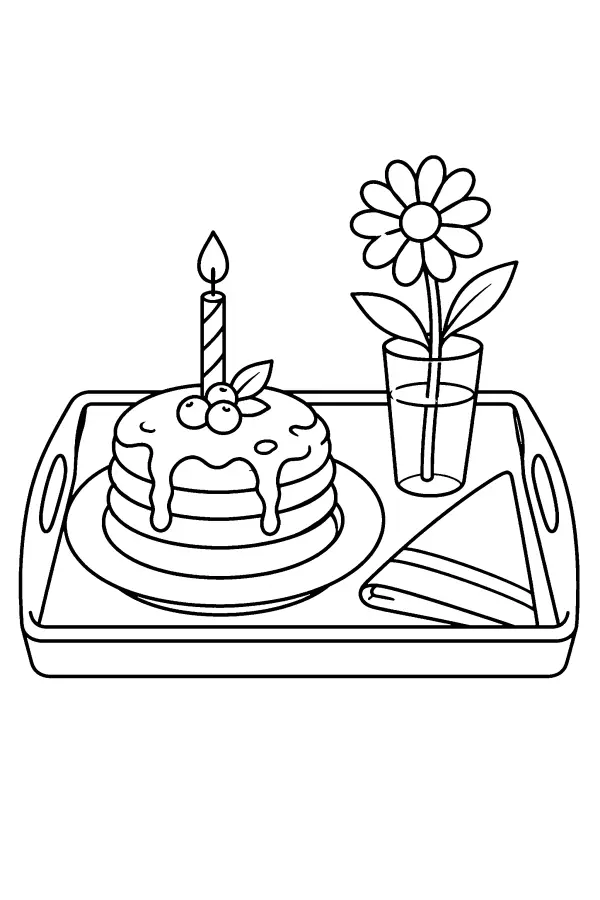 Birthday Breakfast Tray