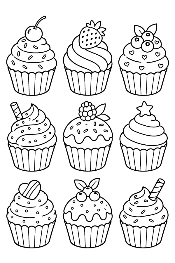 Cupcake Variety Grid
