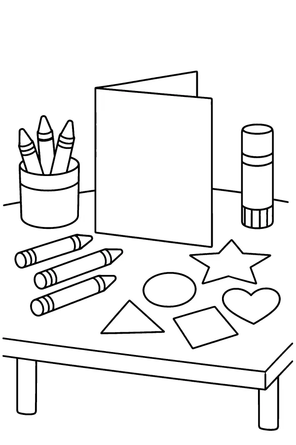 Folded Card Desk