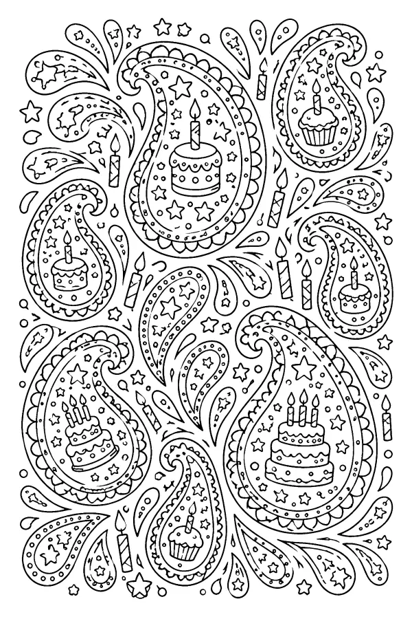 Paisley Cake Motifs