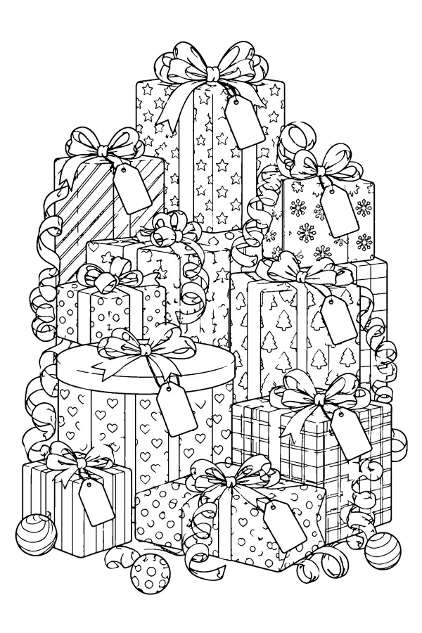 Stacked Gift Pile