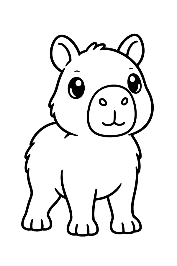 Baby Capybara Stand
