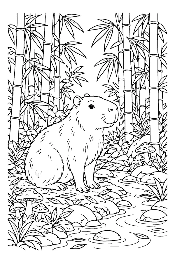 Bamboo Stream Capybara