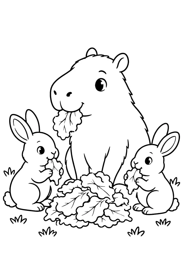 Capybara Lettuce Share
