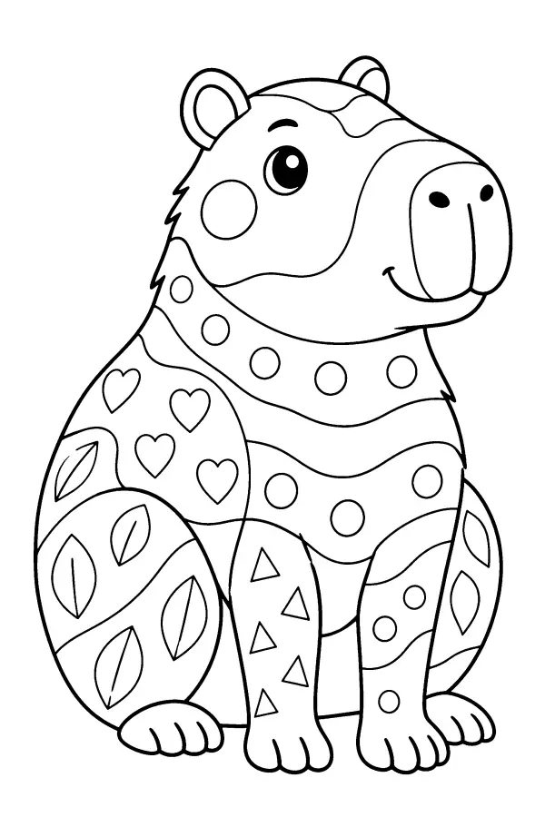 Patterned Capybara