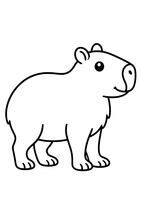 Standing Capybara