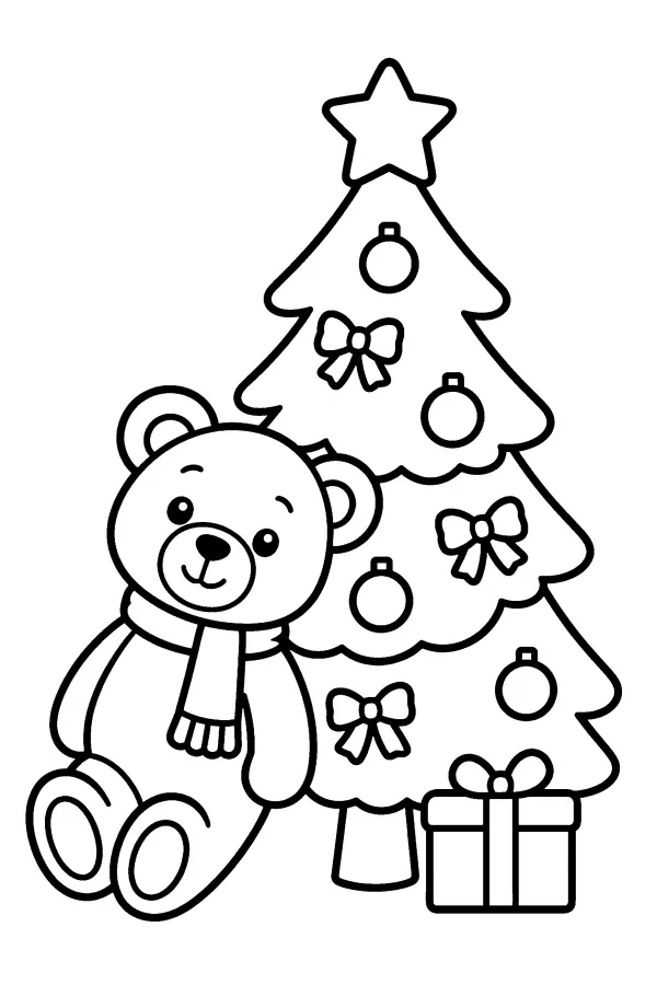Bear By Tree