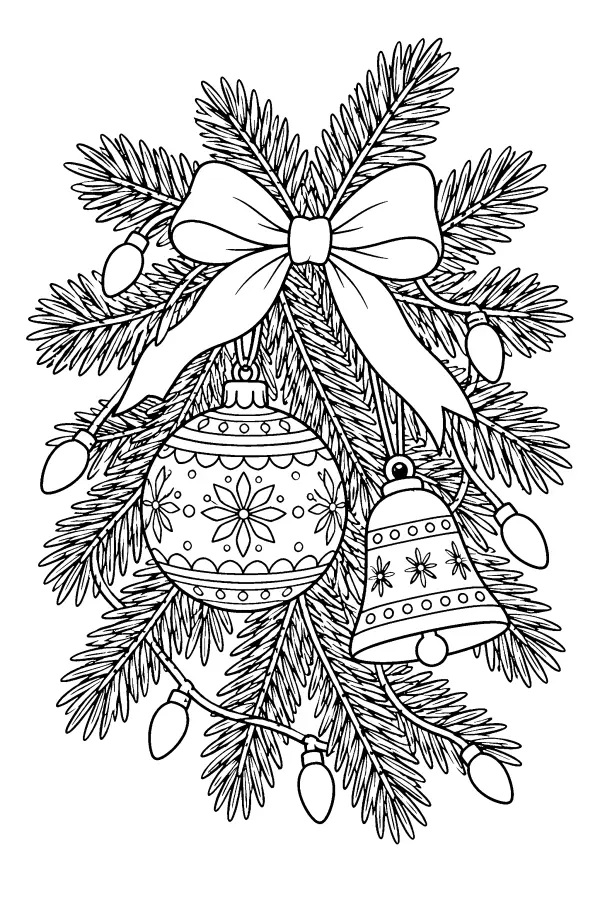 Evergreen Ornament Cluster