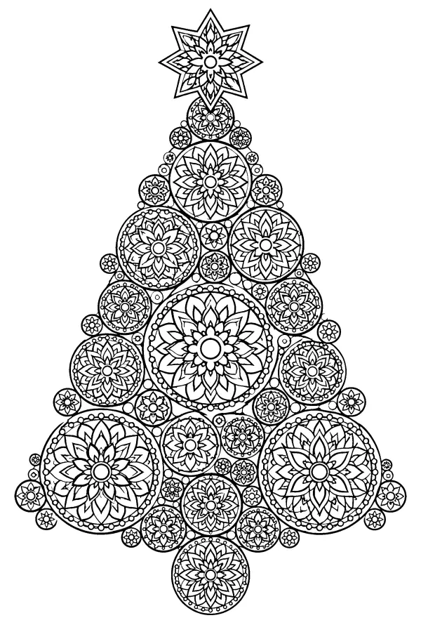 Mandala Christmas Tree
