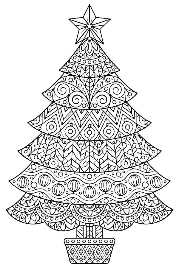 Patterned Holiday Tree
