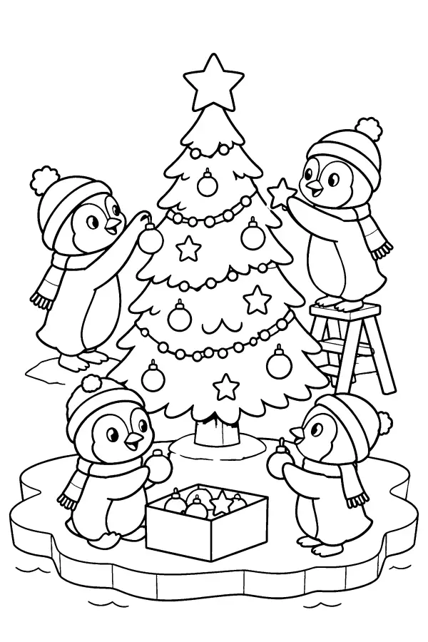 Penguins Trim Tree