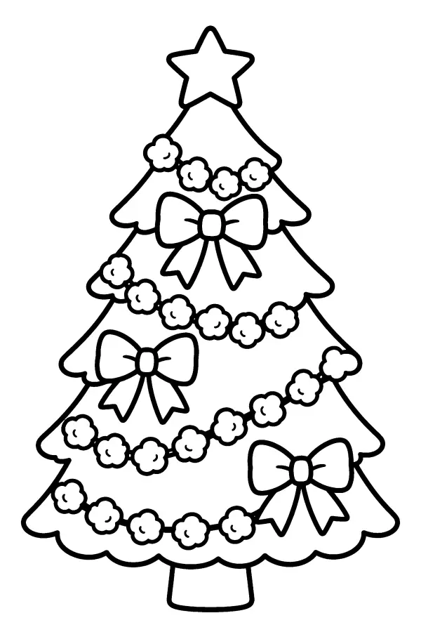 Popcorn Garland Tree