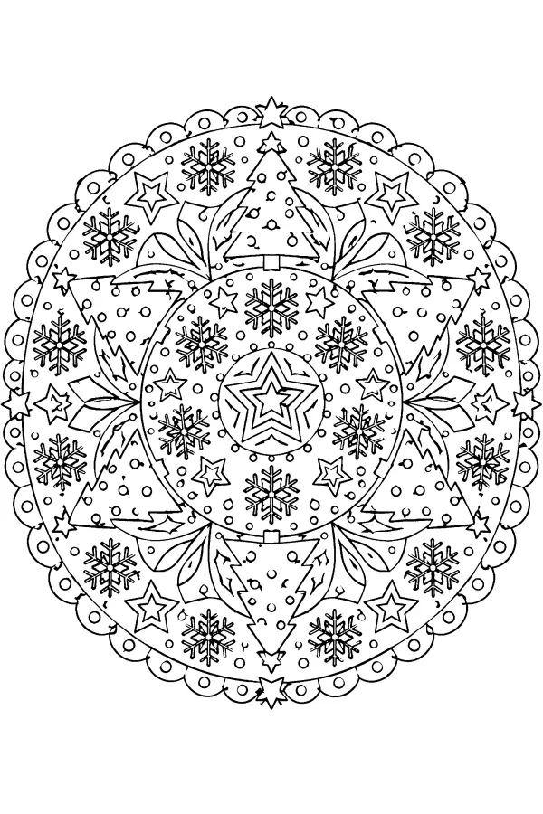 Snowflake Tree Mandala