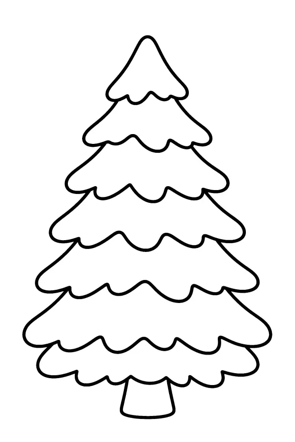 Snowy Pine Tree