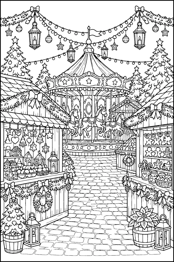 Festive Market Carousel