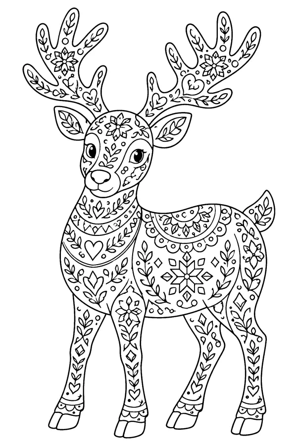 Folk Art Deer