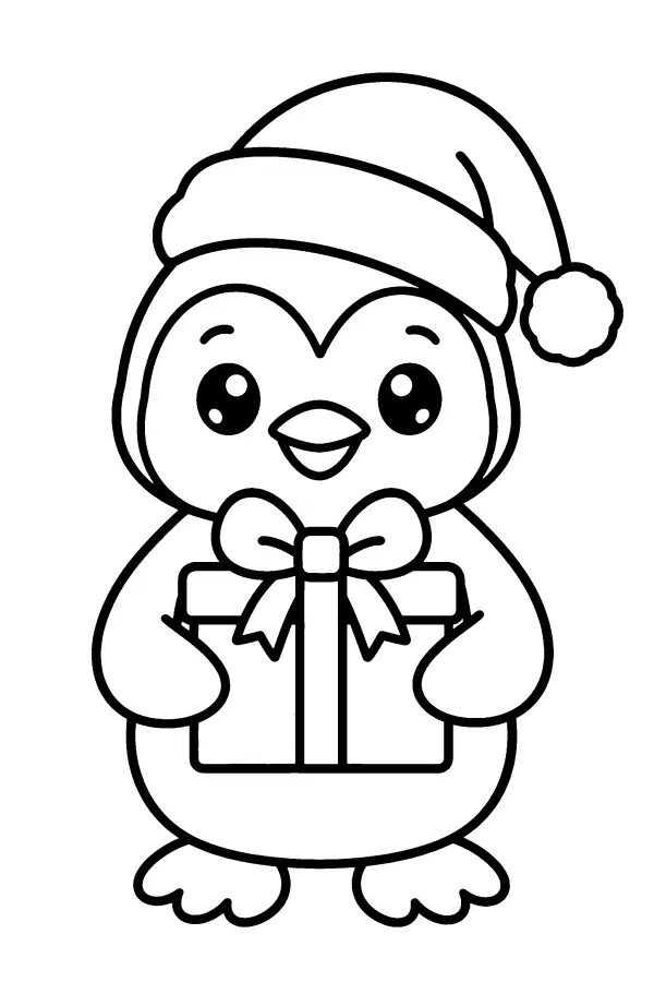 Penguin With Present