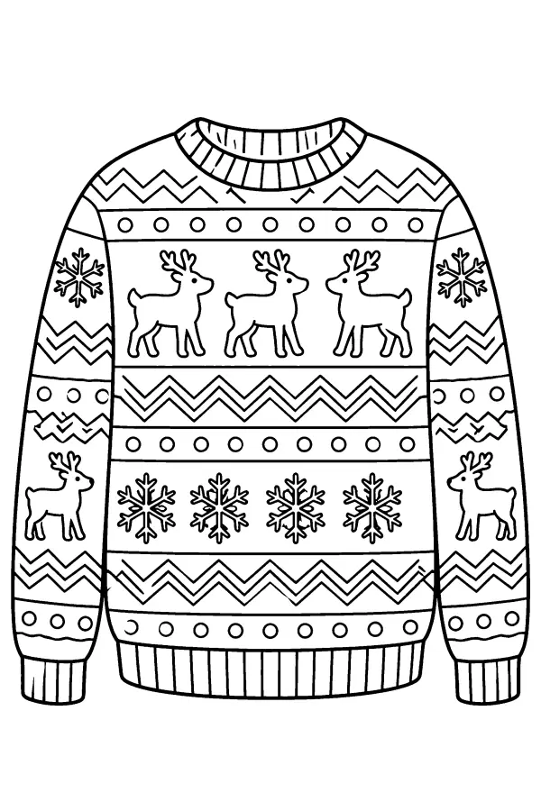 Reindeer Pattern Sweater