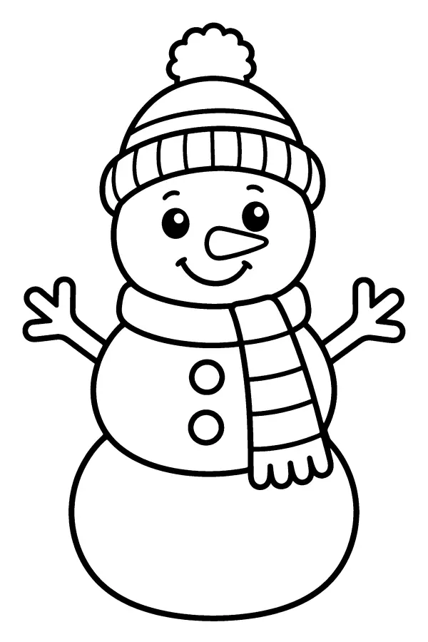 Snowman In Hat