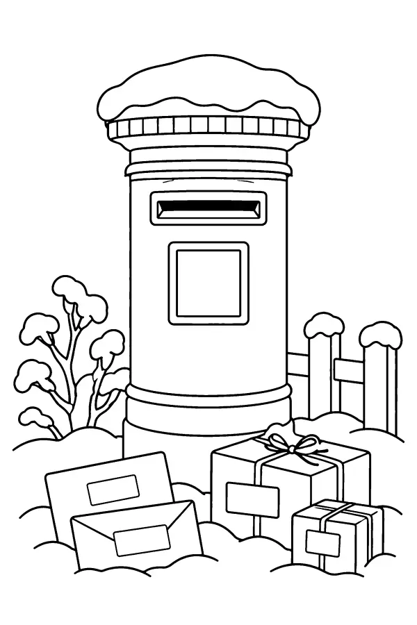 Snowy Post Box
