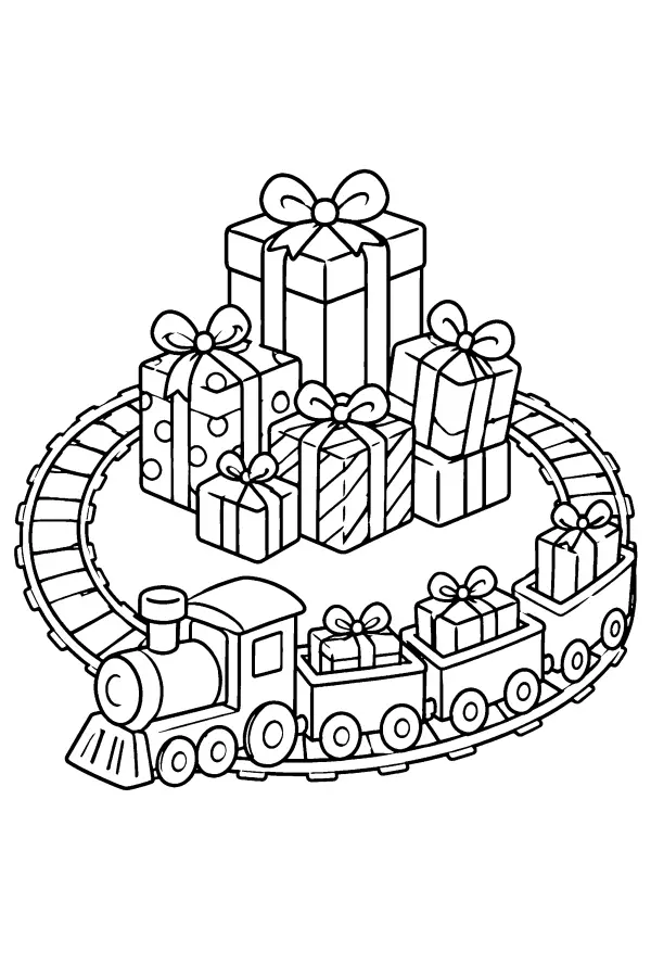 Toy Train and Presents