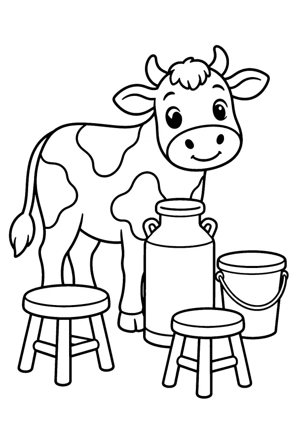 Barnyard Milk Scene