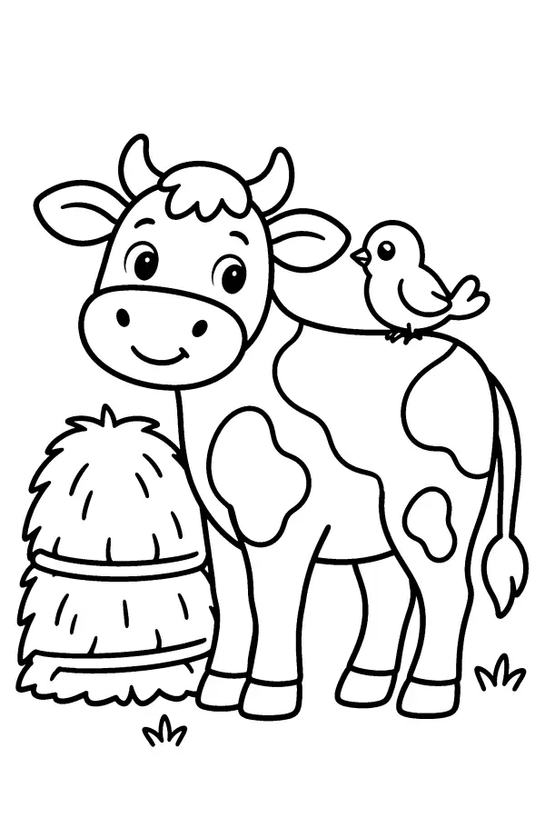 Cow And Bird