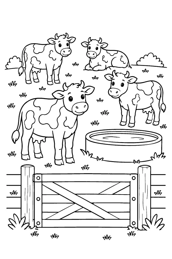 Cows In The Pasture