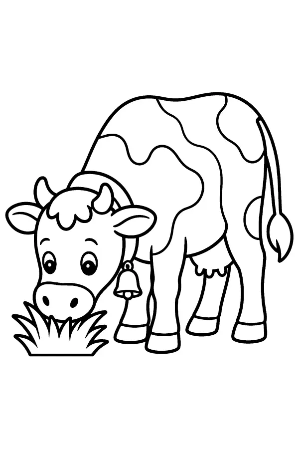 Grazing Bell Cow