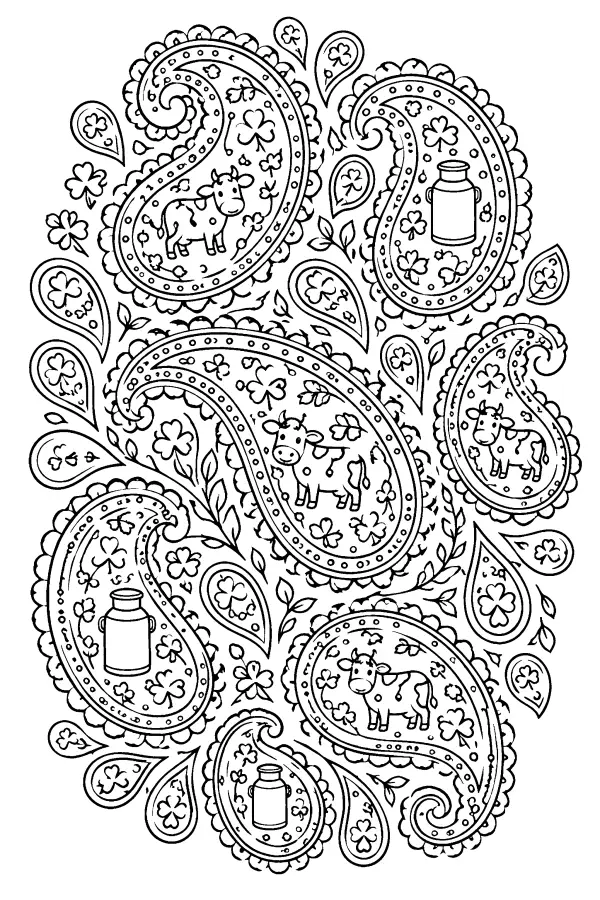 Paisley Cow Motifs