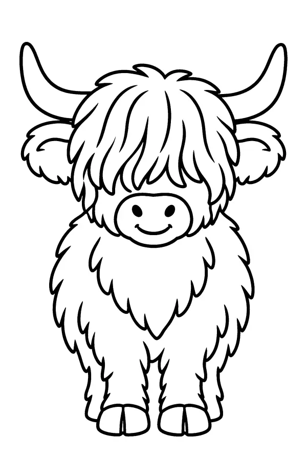 Shaggy Highland Cow