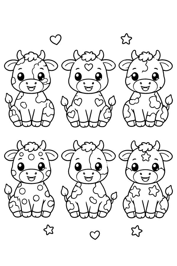 Six Sitting Cows