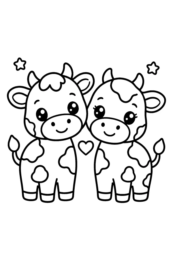 Twin Cow Hearts