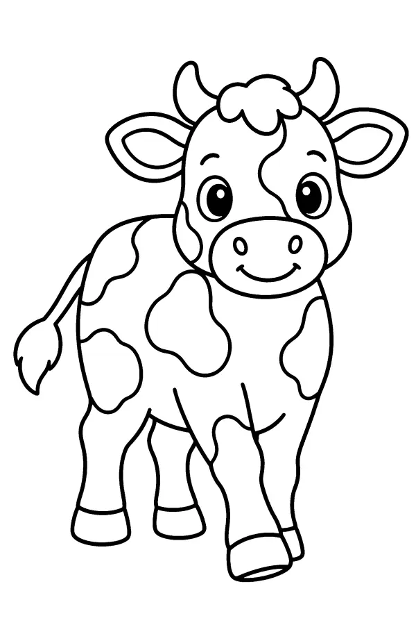 Walking Farm Cow