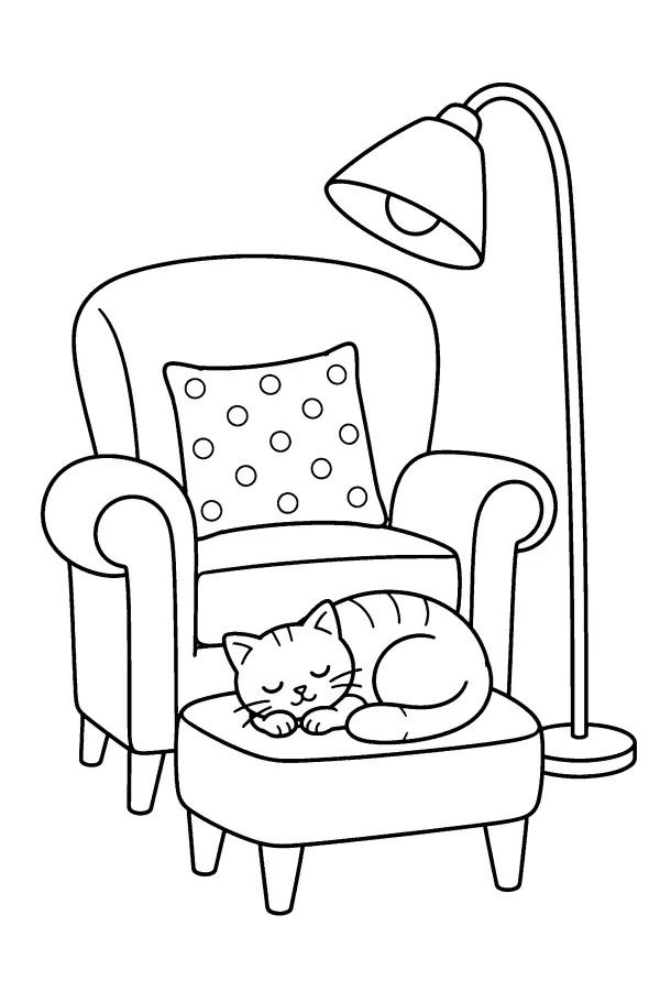 Armchair With Cat