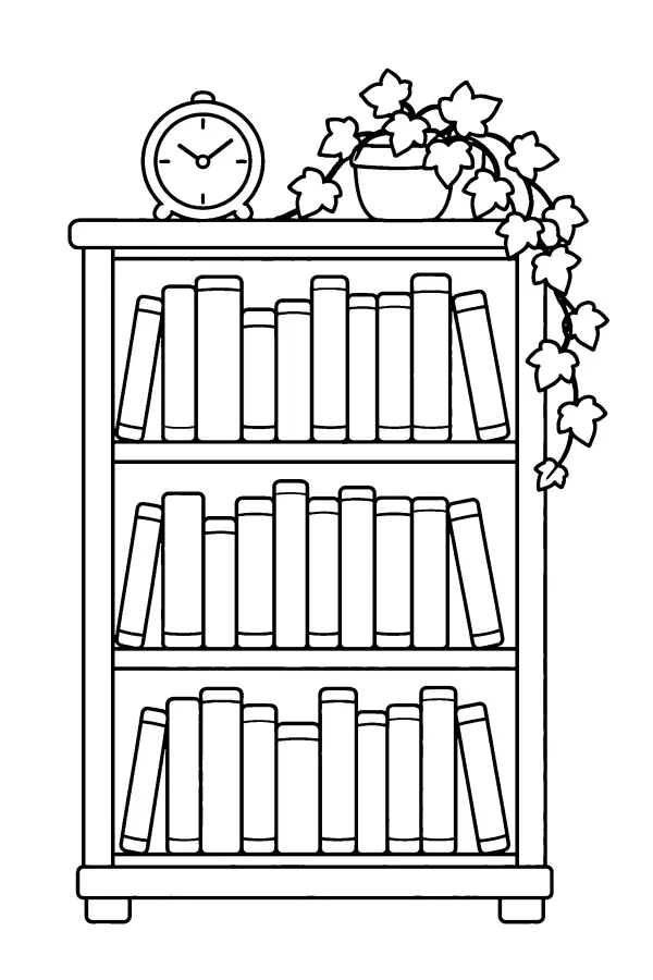 Bookshelf Clock Ivy