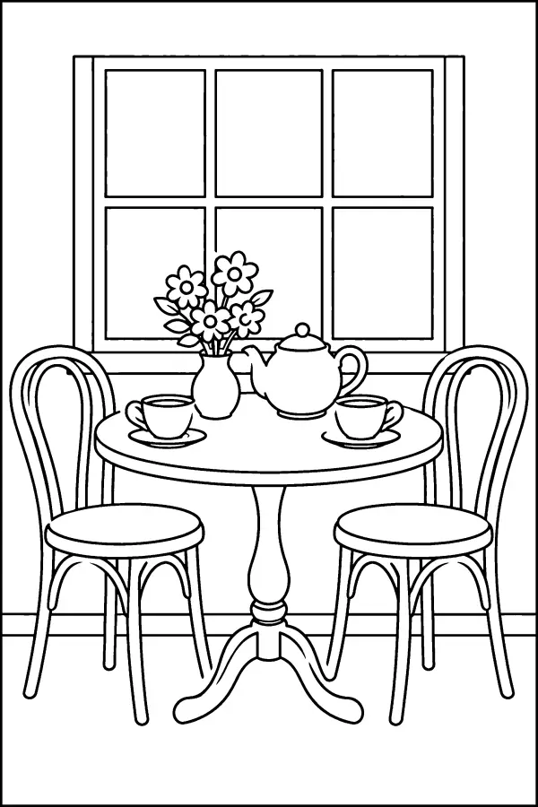 Cafe Table By Window