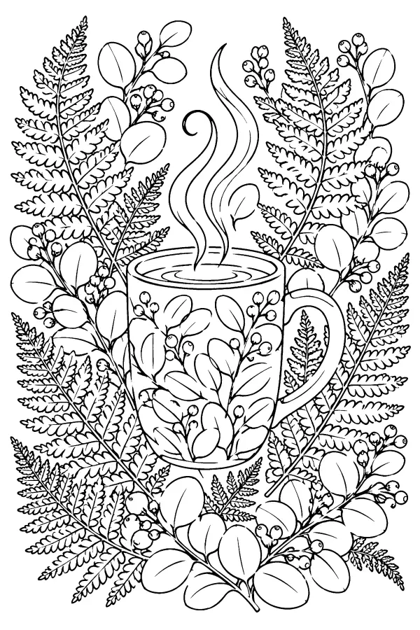 Fern Mug Wreath