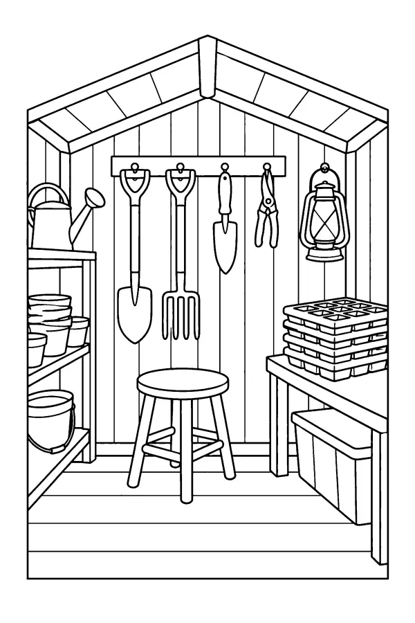 Garden Shed Interior