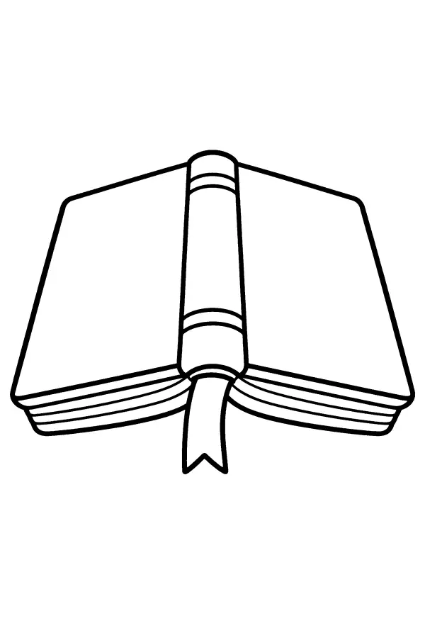 Open Book With Ribbon